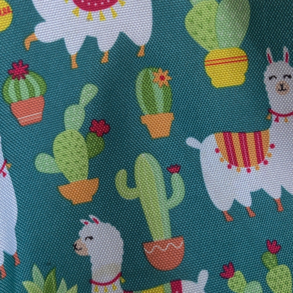 ⭐3 For $21⭐ Llama and Cactus Kids Backpack - Teal - Picture 10 of 10
